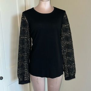 Loft Lace Sleeve Sweater